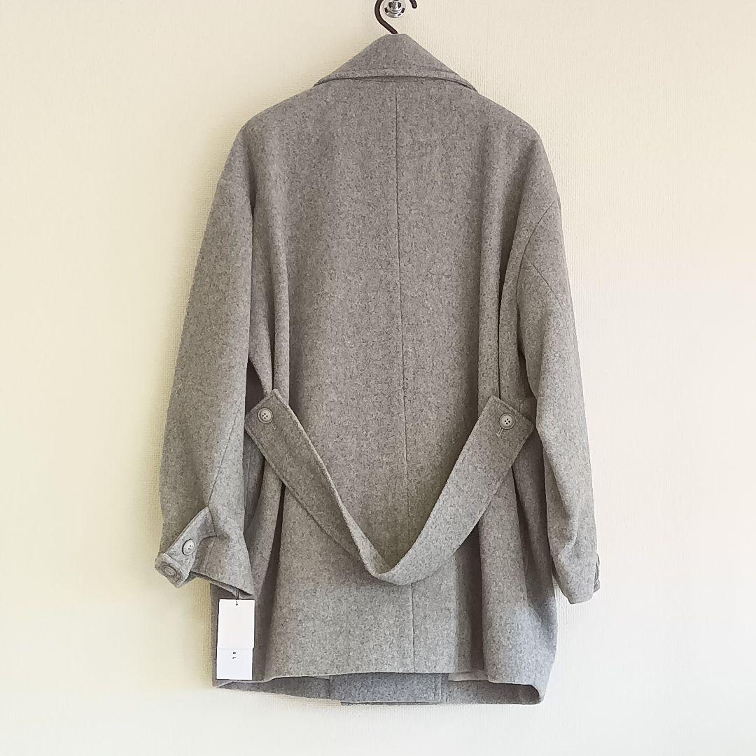 Mal. 新品タグ付 シニカル コート ウール コクーン グレー フリーサイズ