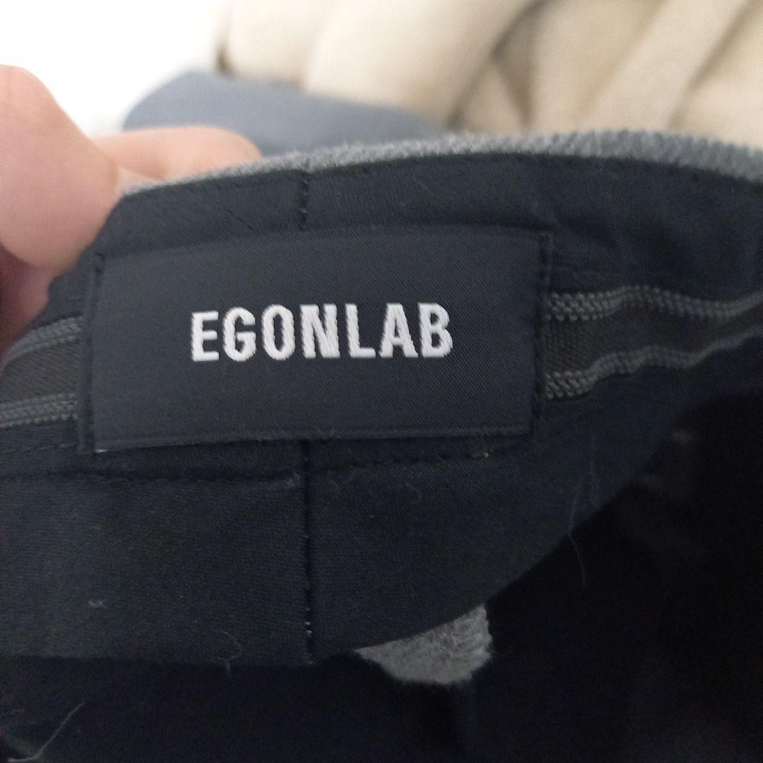 EgonLab エゴンラボ　24awグレー　Large Pants フレアバギー