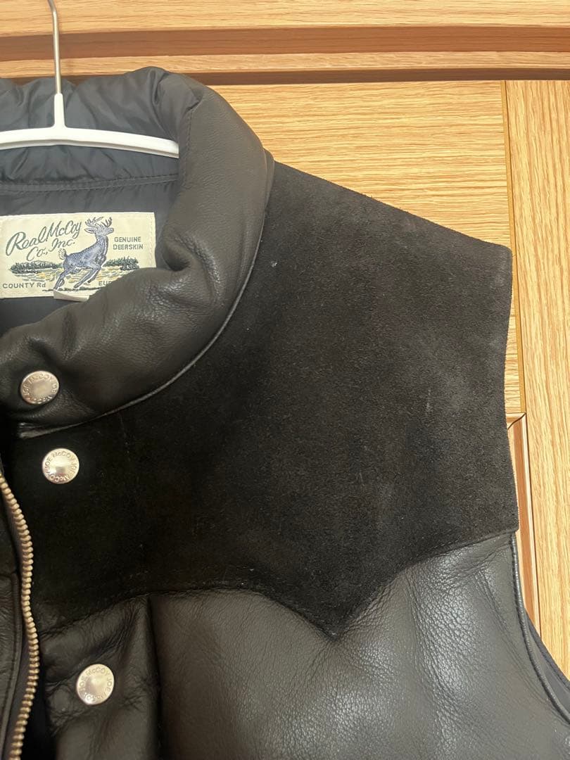 リアルマッコイズ ディアスキンダウンベスト 40