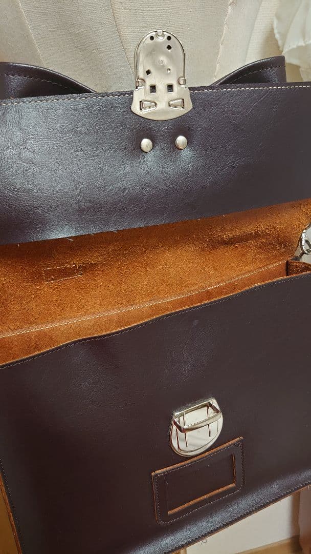 最終価格 Jane Marple/リボンサッチェルBag ダークブラウン