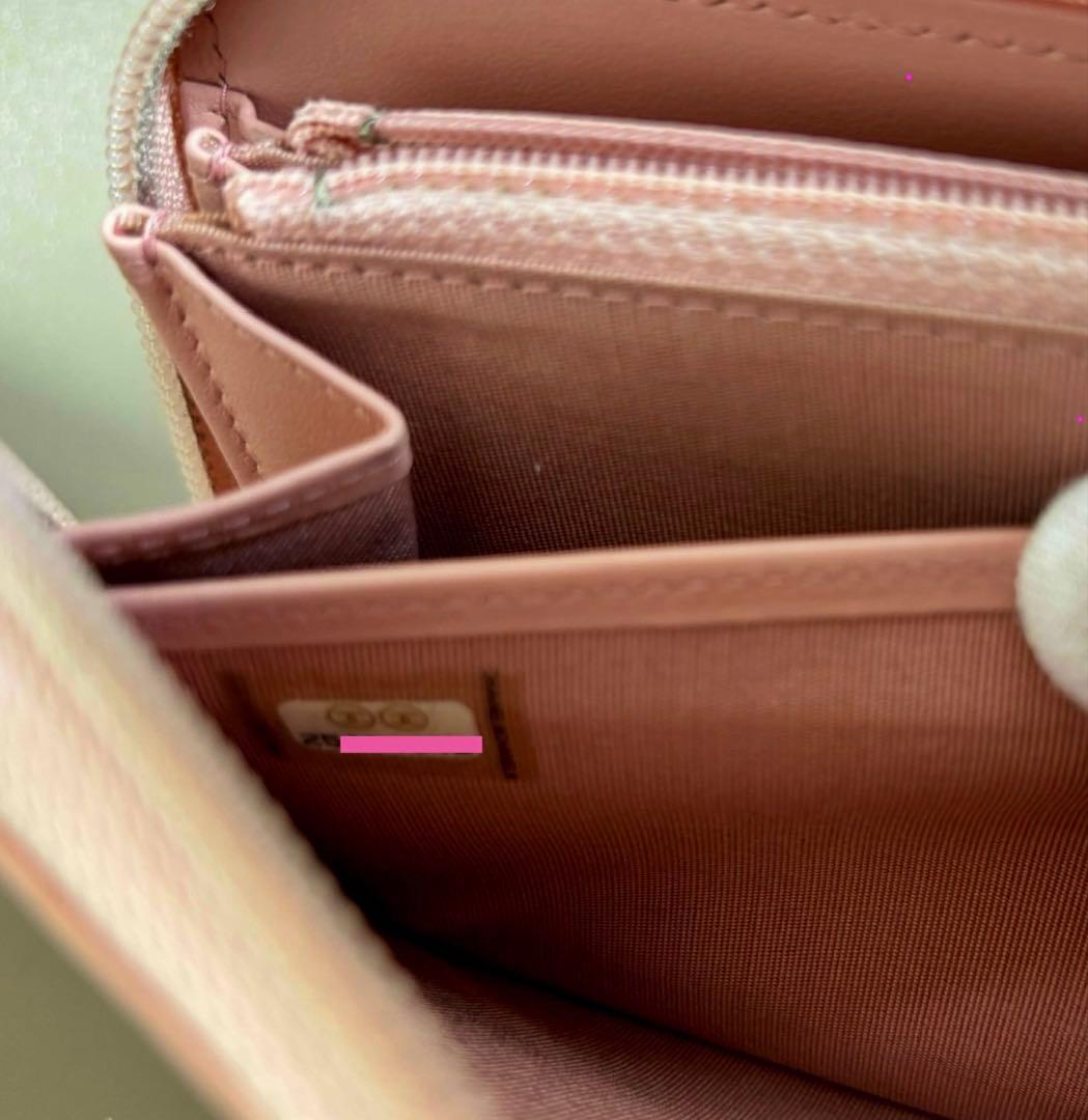 美品♡ CHANEL ボーイシャネル　ラウンドジップ　長財布　ピンク