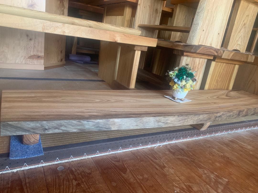 ☆琴音0726☆あがり框下補助（楠一枚板)踏み台オーダー製作●確認