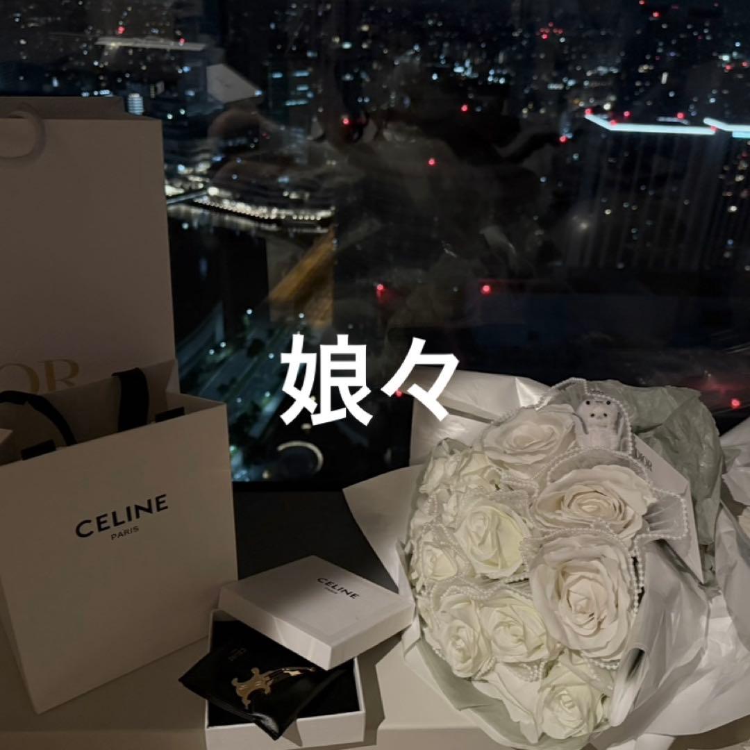 CELINE ヘアピン 2個セット ゴールド セリーヌヘアクリップ