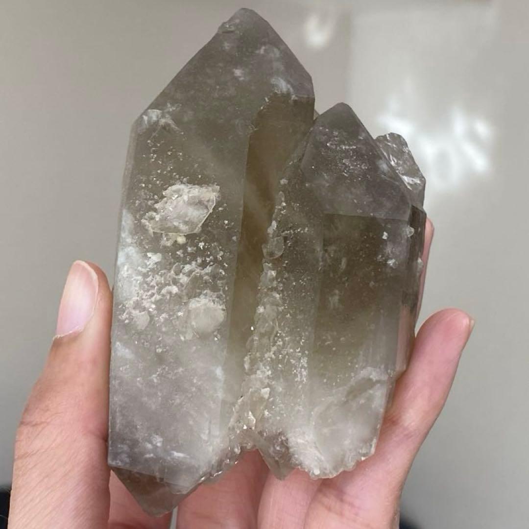 ゼウス スモーキー シトリン 原石 ダブルポイント 天然石 パワーストーン