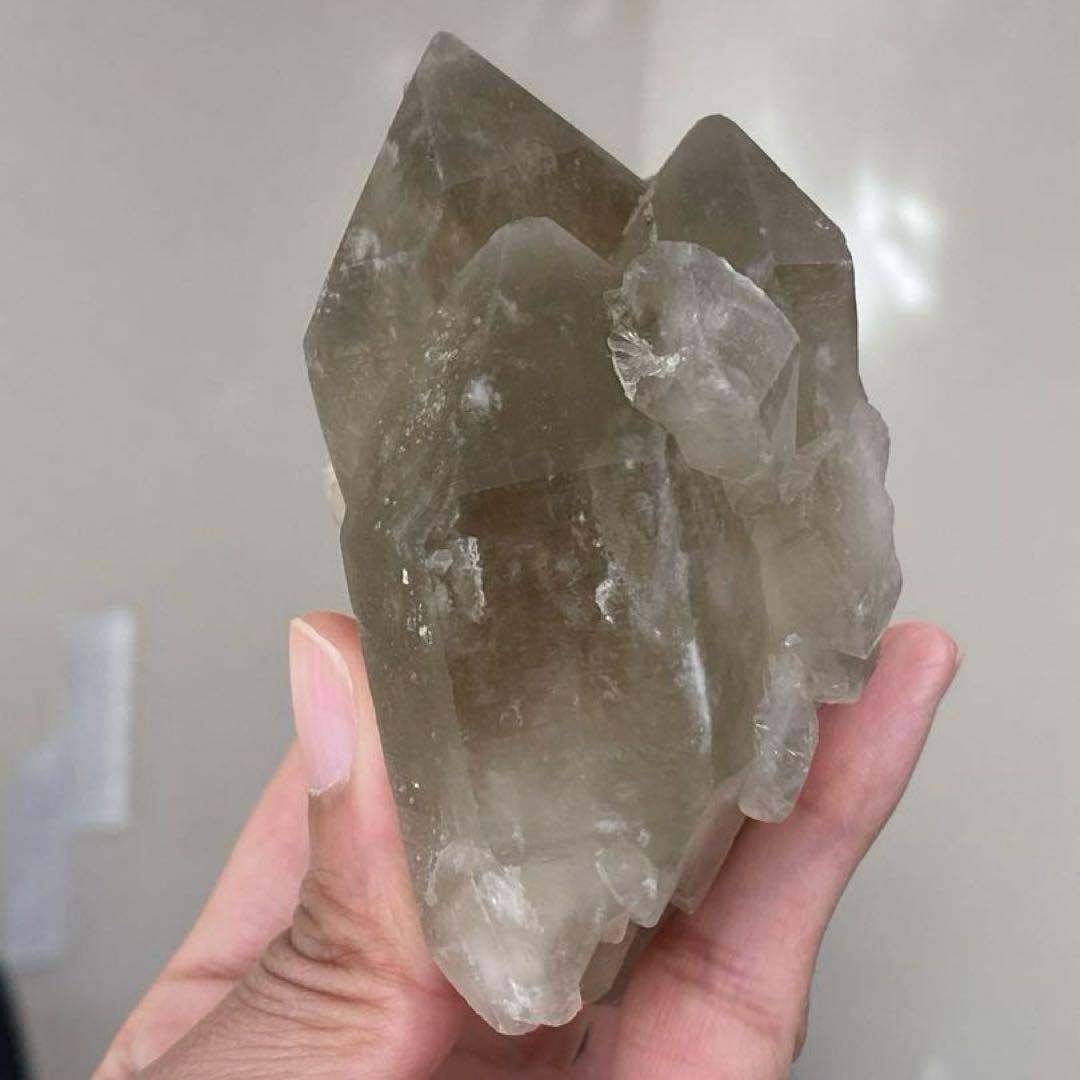 ゼウス スモーキー シトリン 原石 ダブルポイント 天然石 パワーストーン