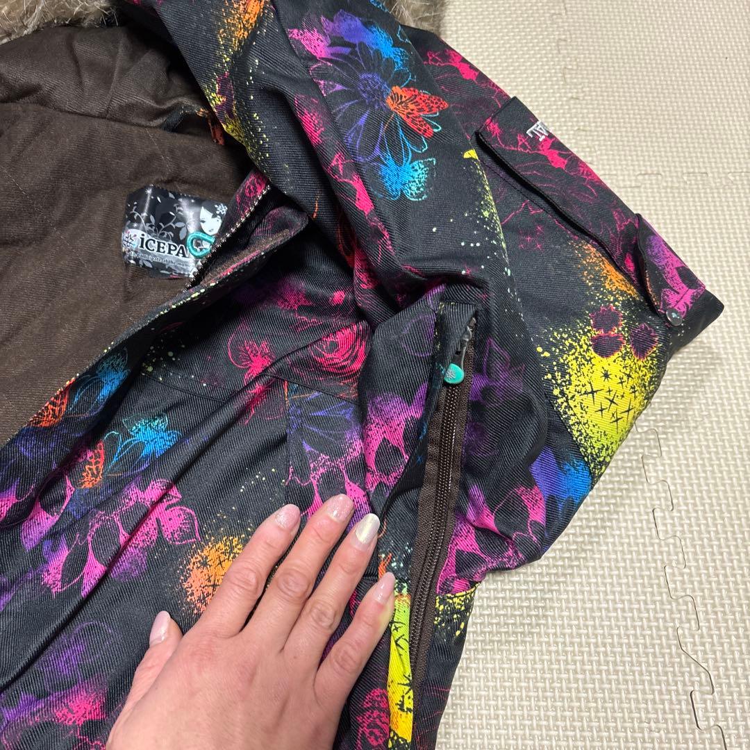 【美品】ICEPARDAL スノボウェアー　7号　グローブ、インナー付き