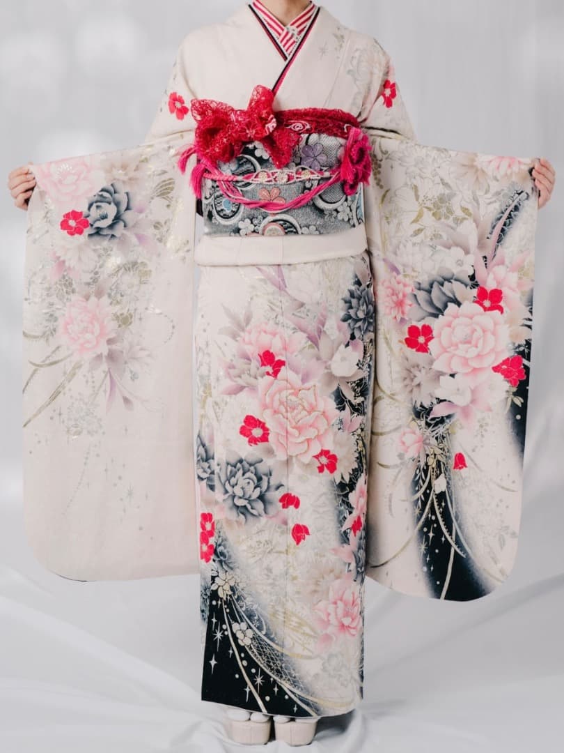 ミケにゃん様　振袖9点フルセット、小物セット【369】