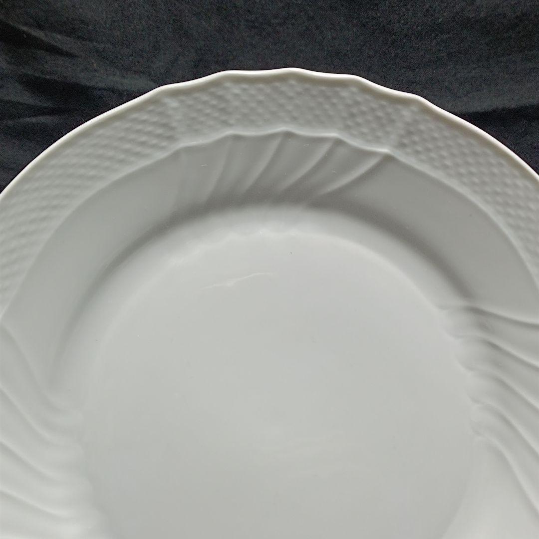 リチャードジノリ　ベッキオホワイト　パスタ皿　プレート４枚　約24.5cm