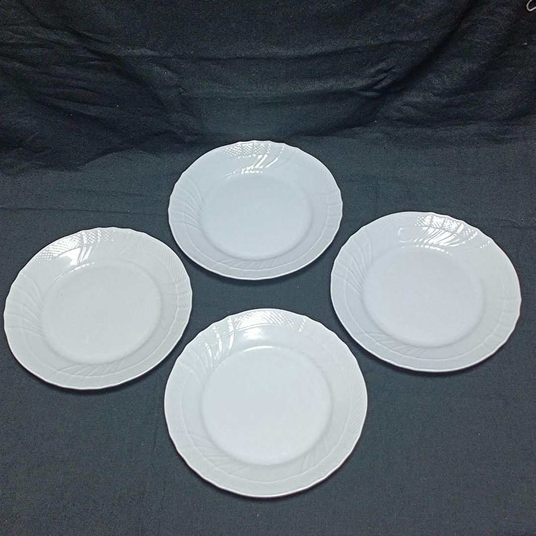 リチャードジノリ　ベッキオホワイト　パスタ皿　プレート４枚　約24.5cm