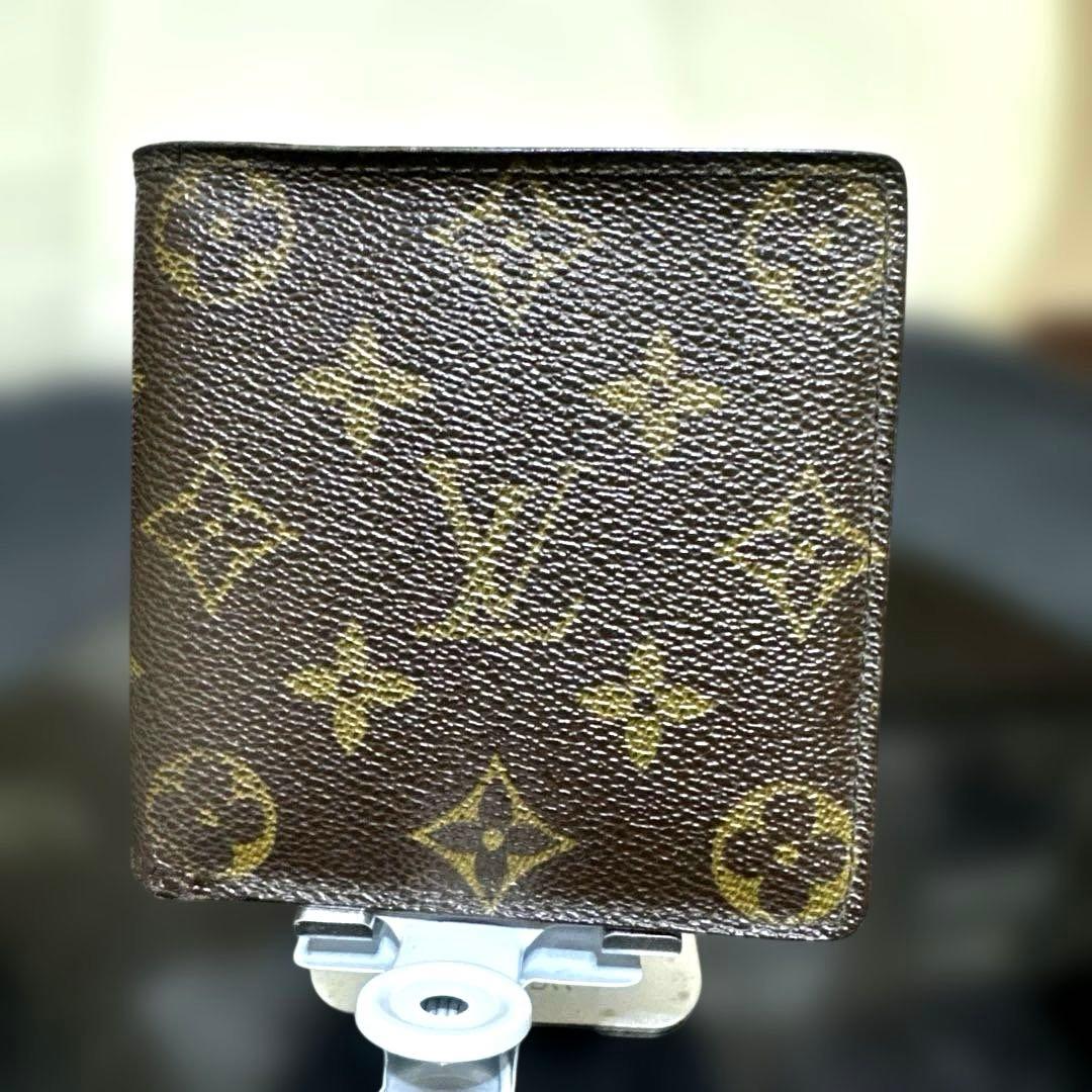 11☆優良品☆ モノグラム♪マルコ☆2つ折り財布★ポケットあり