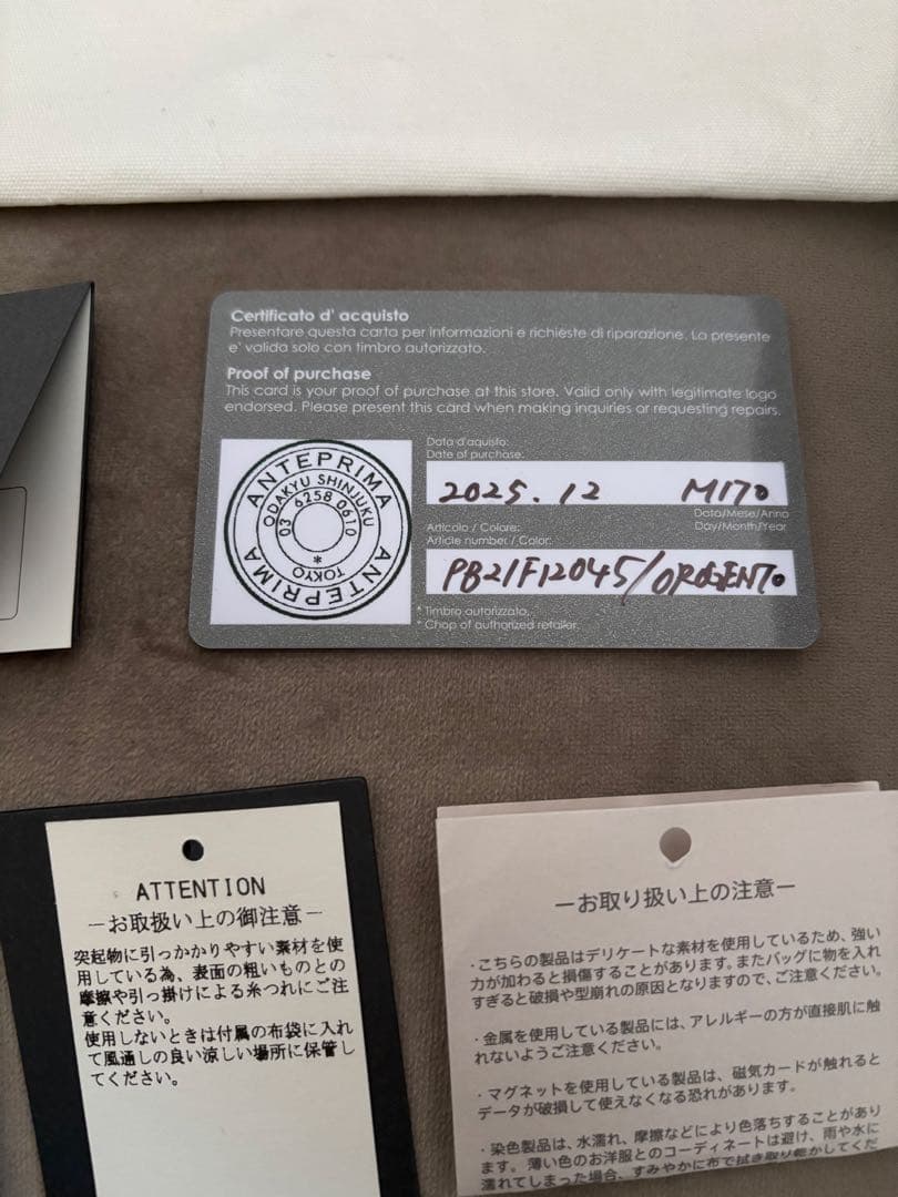 【美品】ANTERRIM スタンダード　ミニアトゥーラ　シルバー