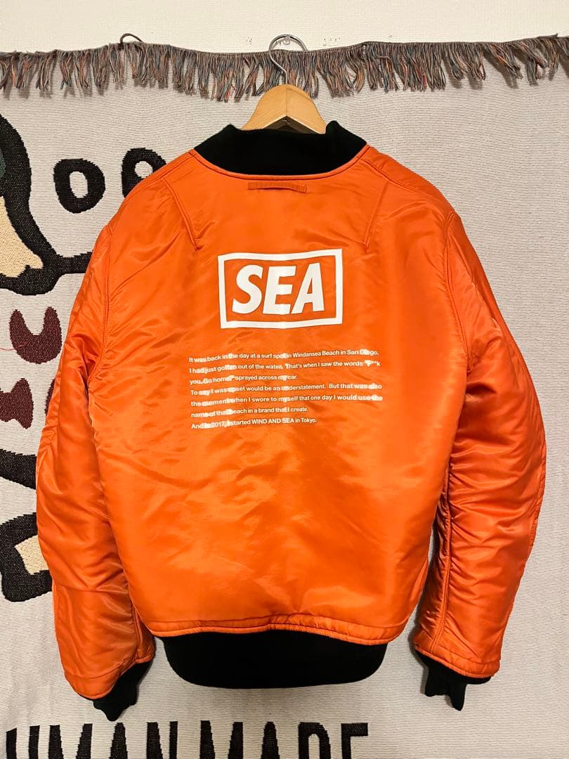 WIND AND SEA リバーシブル MA-1ジャケット