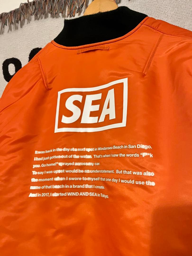 WIND AND SEA リバーシブル MA-1ジャケット