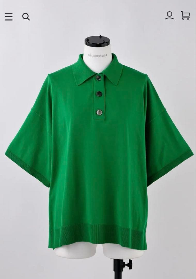 【新品タグ付き】någonstans knit polo pullover