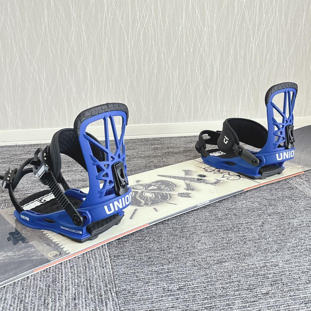 77美品❗️超豪華❗️サロモン×UNION メンズスノーボードセット★152cm