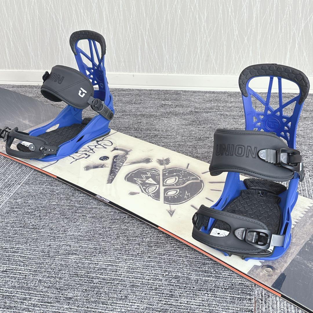 77美品❗️超豪華❗️サロモン×UNION メンズスノーボードセット★152cm