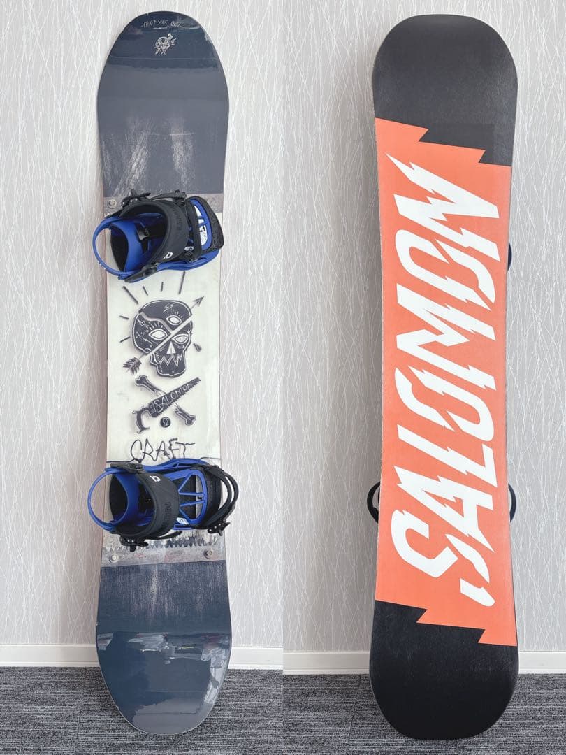 77美品❗️超豪華❗️サロモン×UNION メンズスノーボードセット★152cm