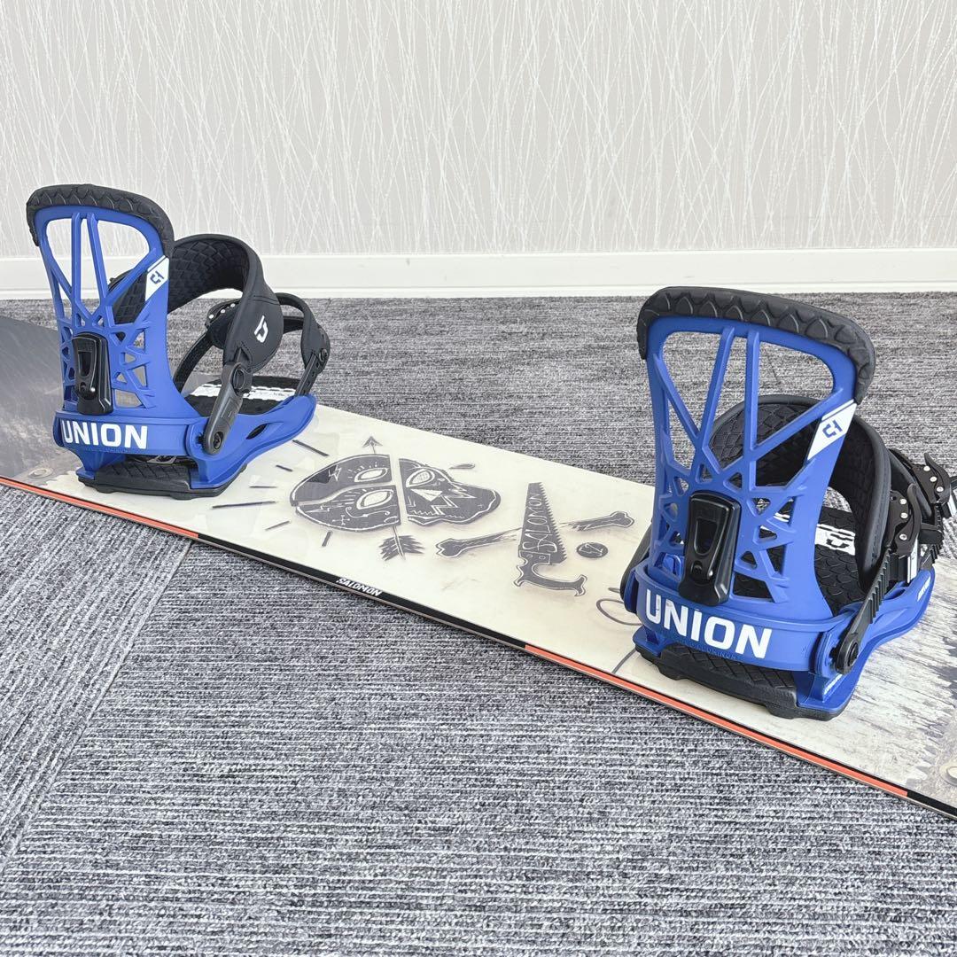 77美品❗️超豪華❗️サロモン×UNION メンズスノーボードセット★152cm