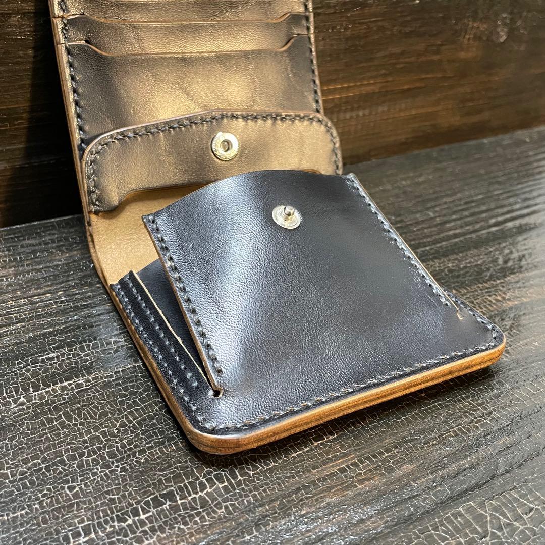 MARYAM ホースバット　ショートトラッカー　三つ折りウォレット　茶芯