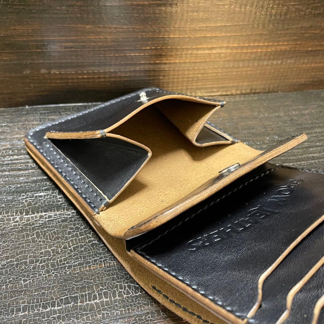 MARYAM ホースバット　ショートトラッカー　三つ折りウォレット　茶芯