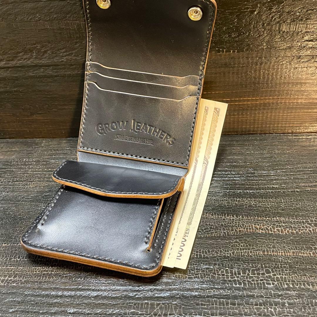 MARYAM ホースバット　ショートトラッカー　三つ折りウォレット　茶芯