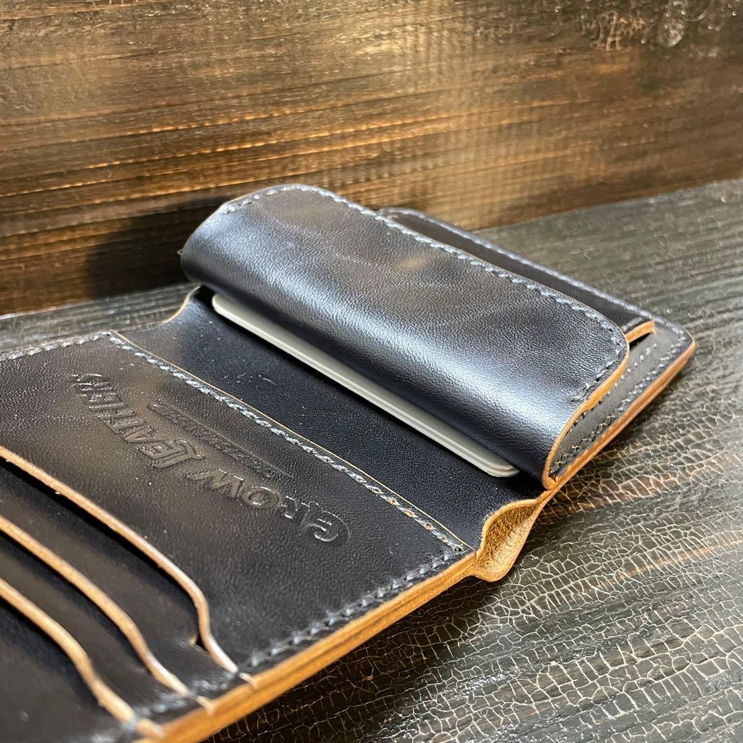 MARYAM ホースバット　ショートトラッカー　三つ折りウォレット　茶芯