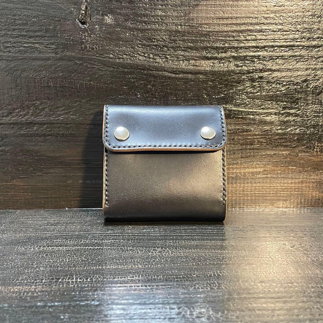 MARYAM ホースバット　ショートトラッカー　三つ折りウォレット　茶芯