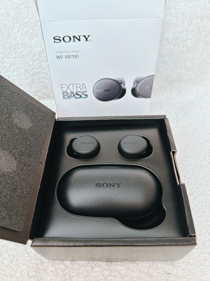 ほぼ未使用】SONY WF-XB700 ブラック Bluetoothイヤホン防水