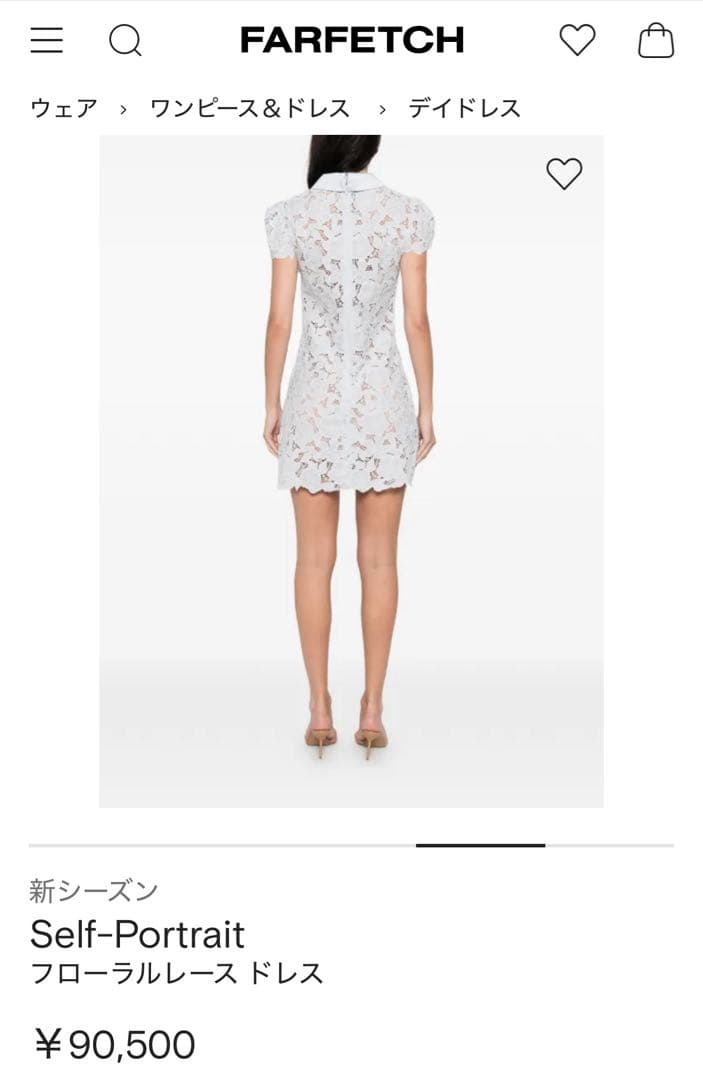 Self-Portrait フローラルレースドレス【未着用　タグ付き】