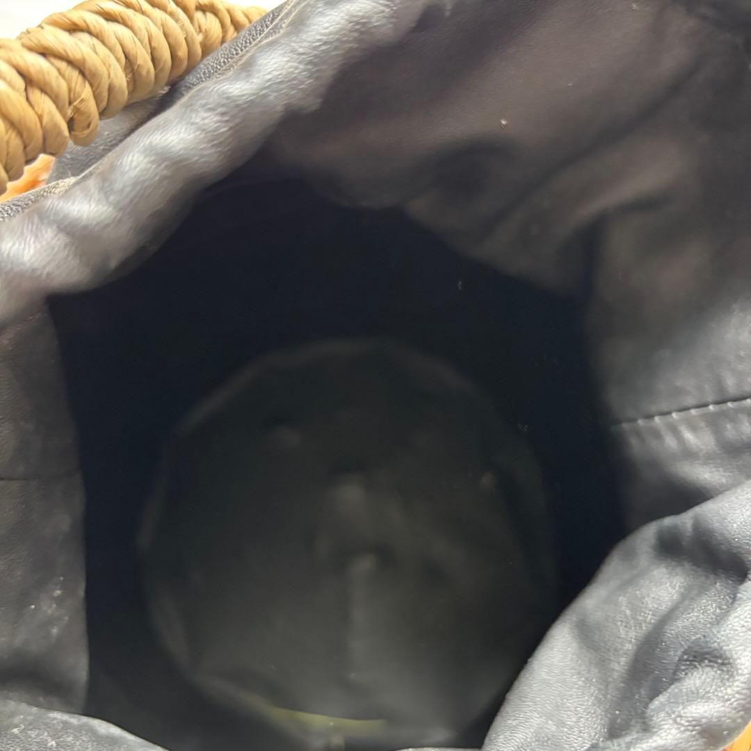 美品　LUDLOW ラドロー フリンジバスケット 黒