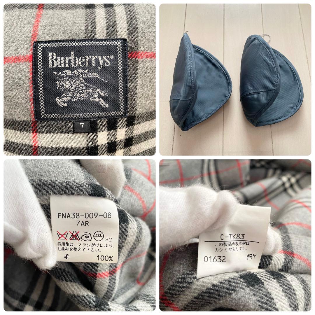 Burberrys チェスターコート ダブルフェイス カシミヤ混 チェック