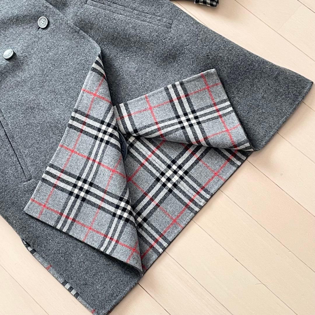 Burberrys チェスターコート ダブルフェイス カシミヤ混 チェック