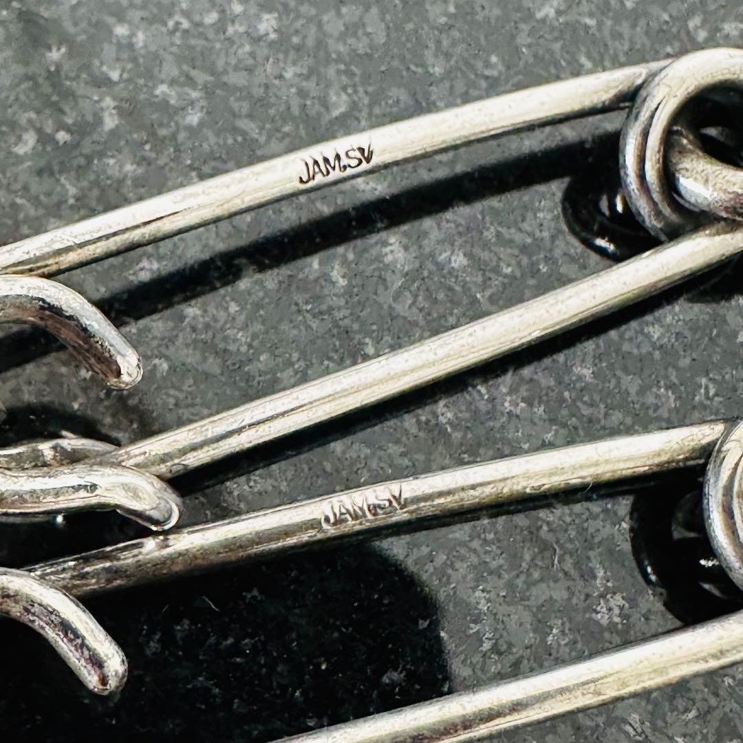 ジャムホームメイド 安全ピンクリップ ローラーウォレットチェーン 純銀 925