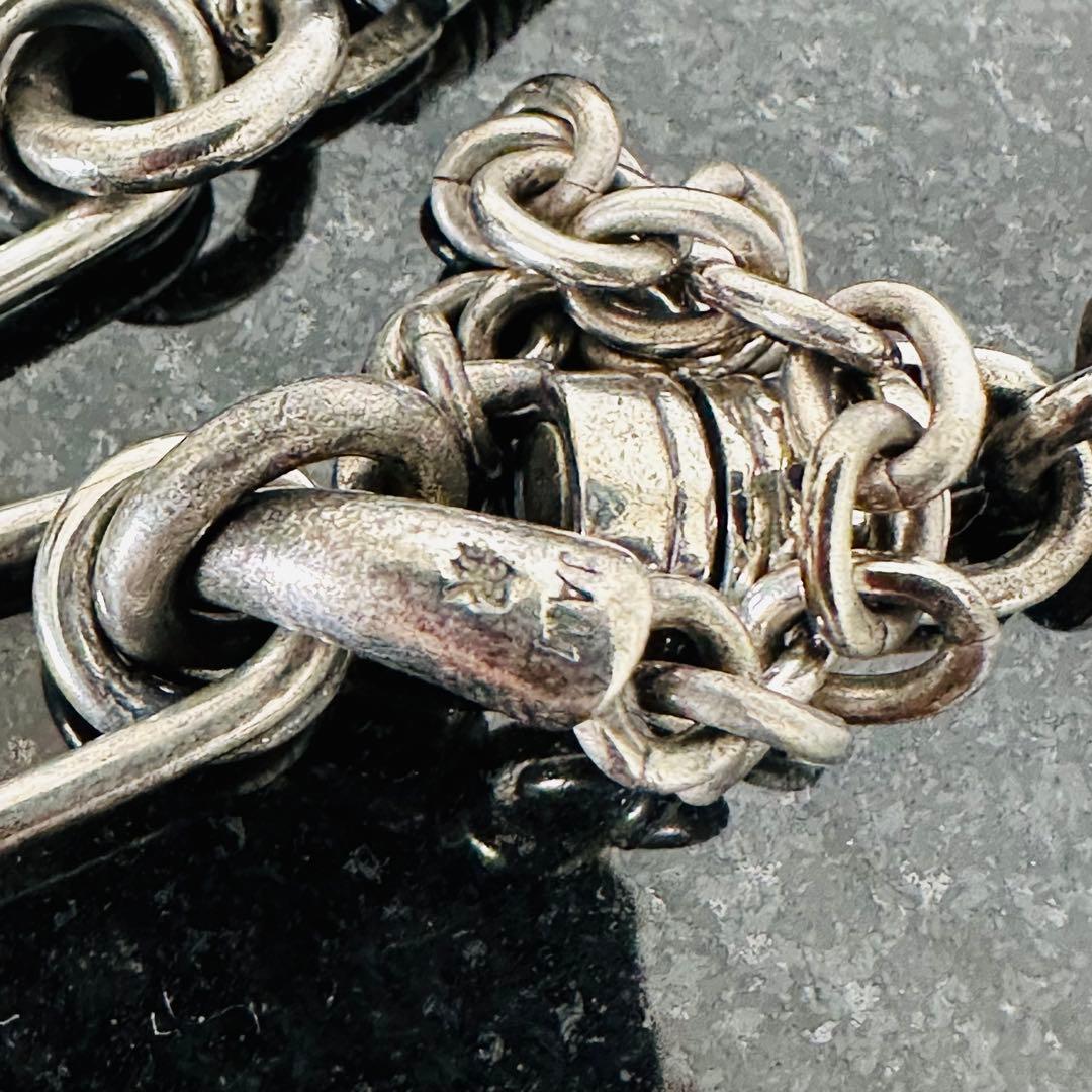 ジャムホームメイド 安全ピンクリップ ローラーウォレットチェーン 純銀 925