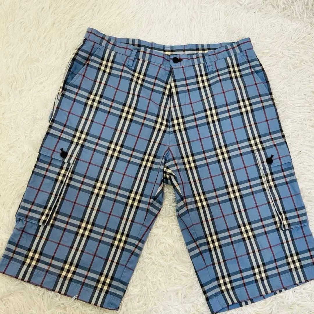 美品！ BURBERRY バーバリー ノバチェック ショートパンツ カーゴ 85