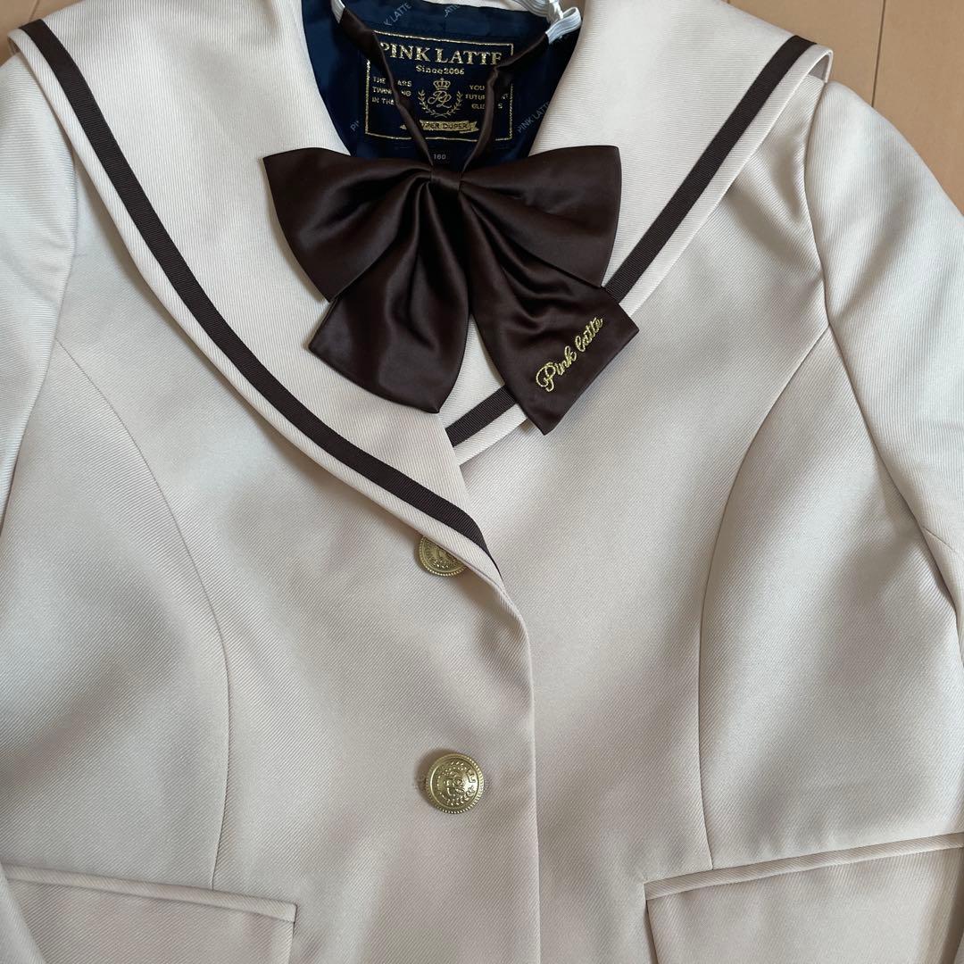 PINK-latte ブレザー&スカート 卒服セット 160