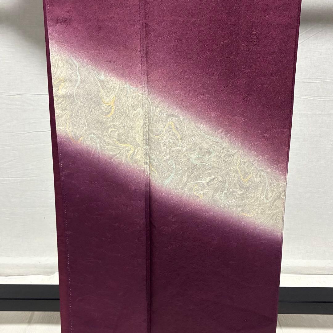 D124＋ D31 訪問着 墨流し 正絹 着物 袷 極美品