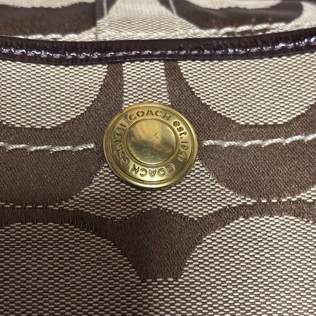 COACH コーチ　ワンショルダー　ショルダーバッグ　シグネチャー キャンバス