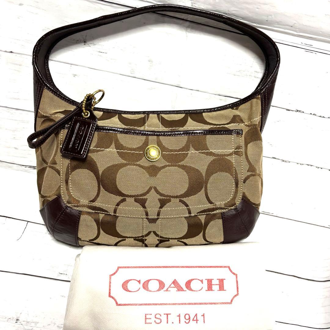 COACH コーチ　ワンショルダー　ショルダーバッグ　シグネチャー キャンバス