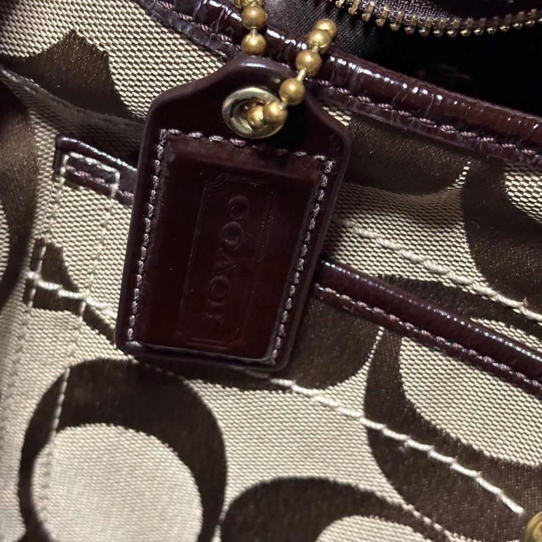 COACH コーチ　ワンショルダー　ショルダーバッグ　シグネチャー キャンバス
