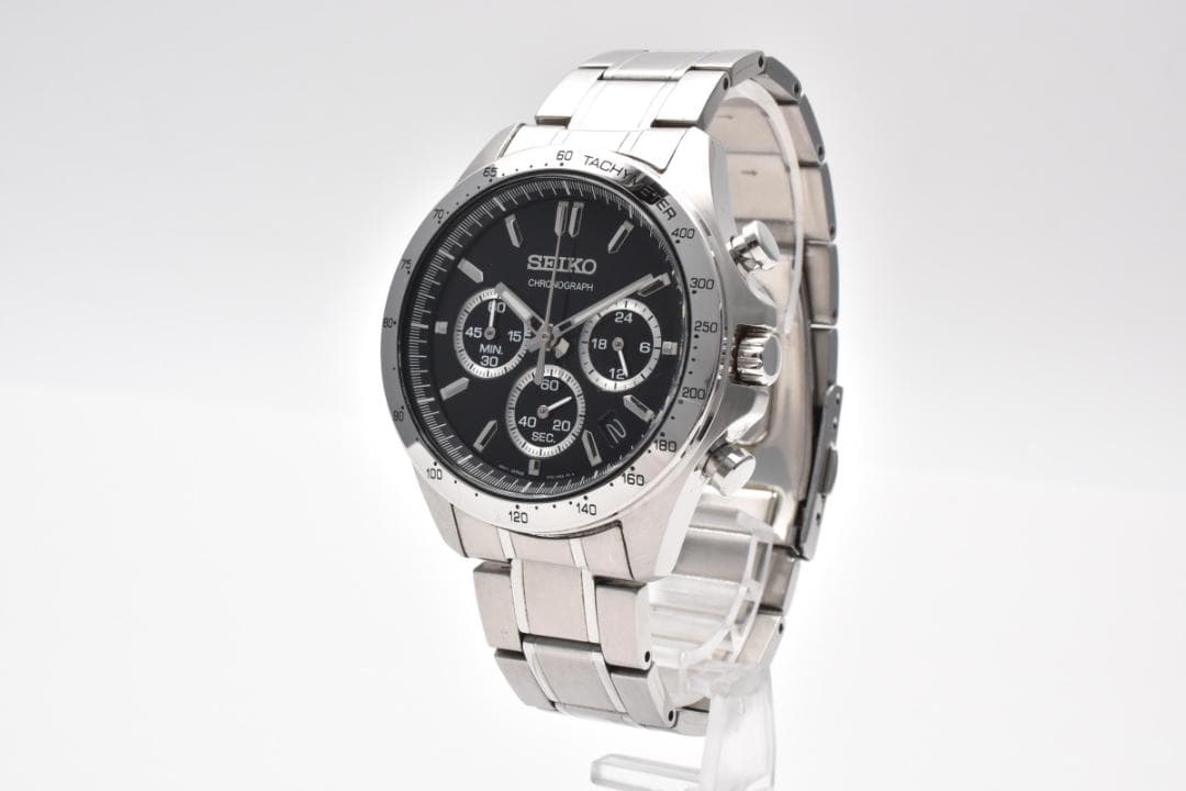 SEIKO クロノグラフ ブラック