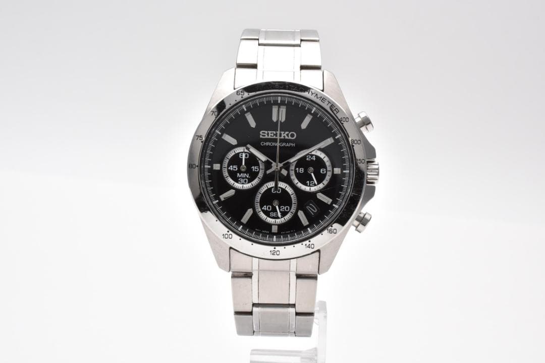 SEIKO クロノグラフ ブラック