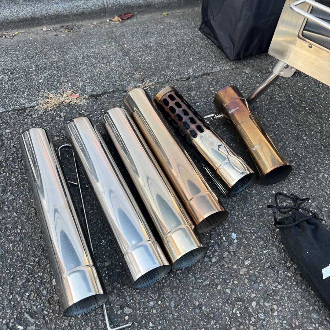 SENQI 薪ストーブ 冬キャンプ アウトドア 煙突カード付