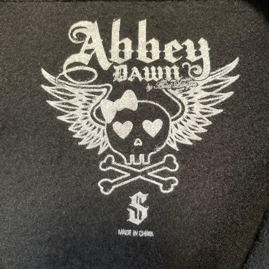 Abbey Dawn 総柄ジップパーカー S ブラック ハートポケット