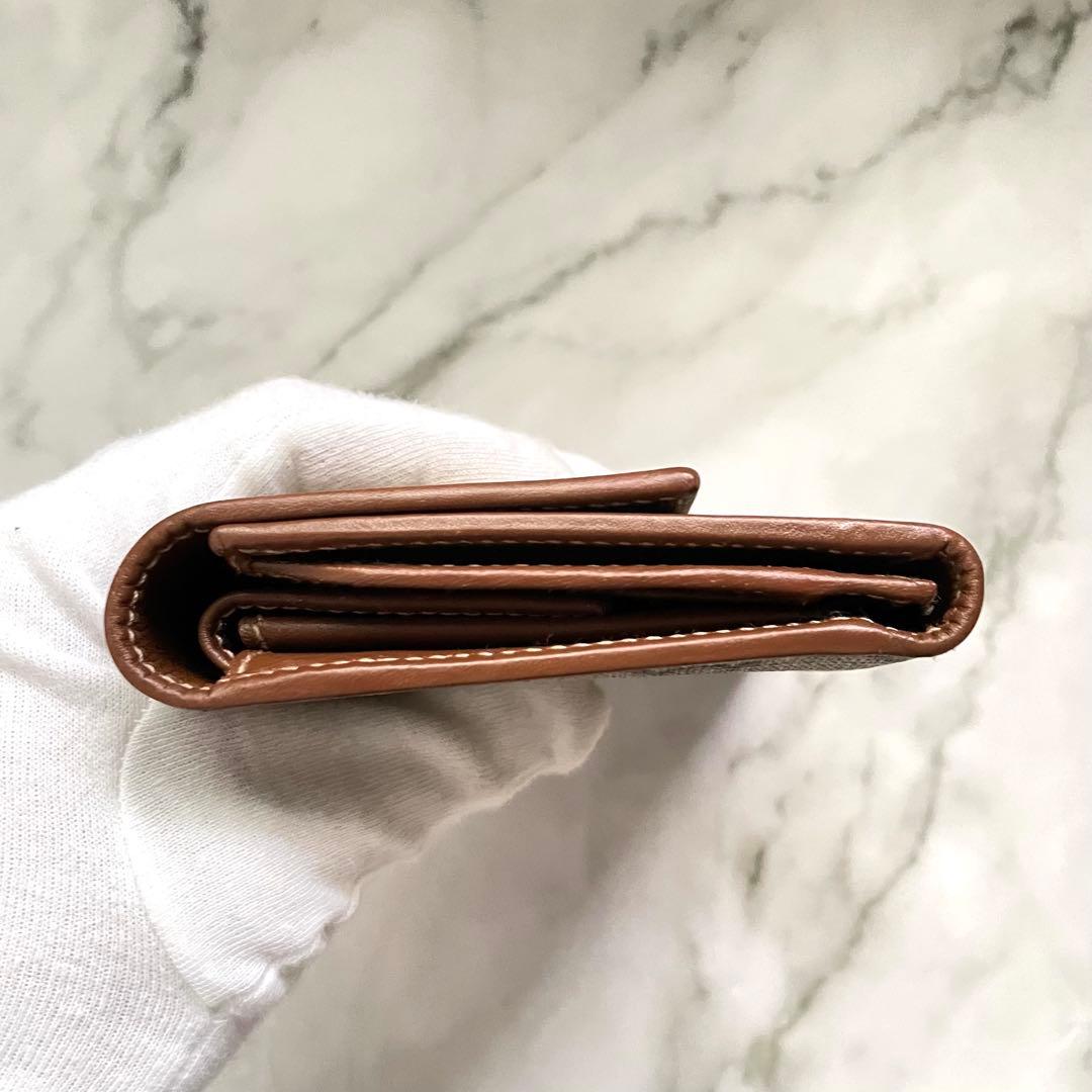 GUCCI グッチ フラップ 長財布　PVC　3つ折り財布 美品　0122-⑤