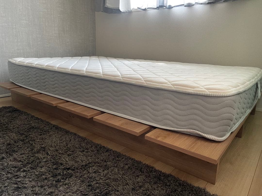 セミダブル ベッドフレーム ナチュラル 140x200cm