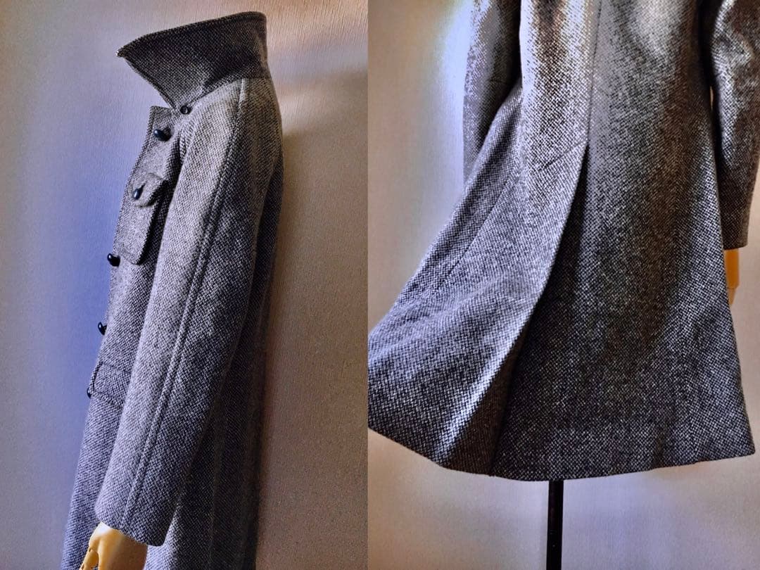 60s ELGEE London Vintage Tweed Coat 英国製