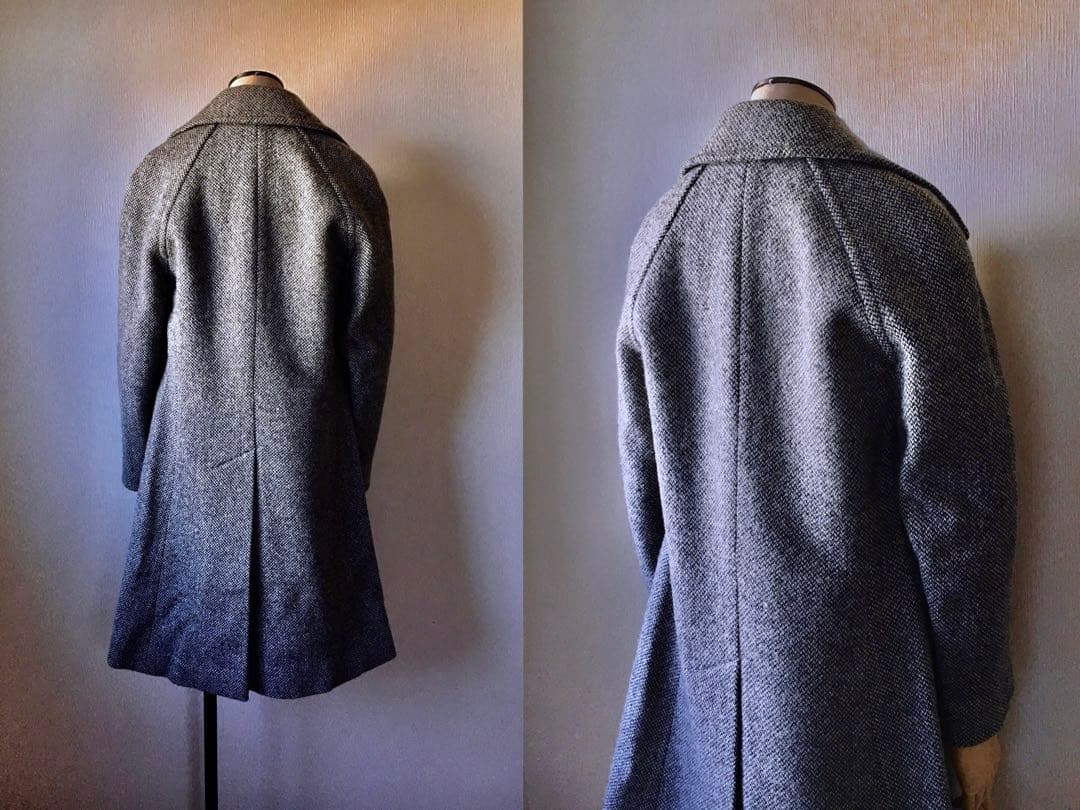 60s ELGEE London Vintage Tweed Coat 英国製