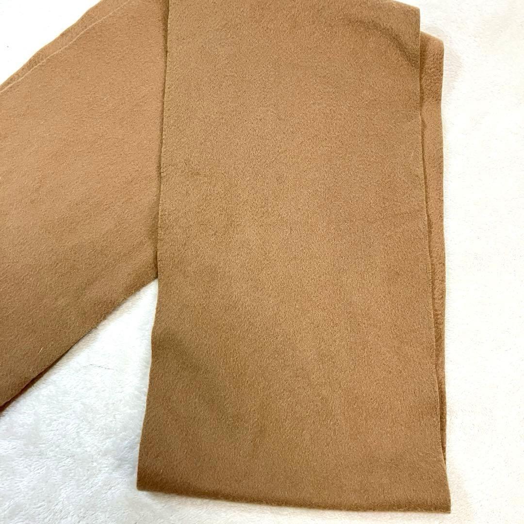 ✨MaxMara 最高級白タグ カシミヤ100%マフラー フリンジ キャメル