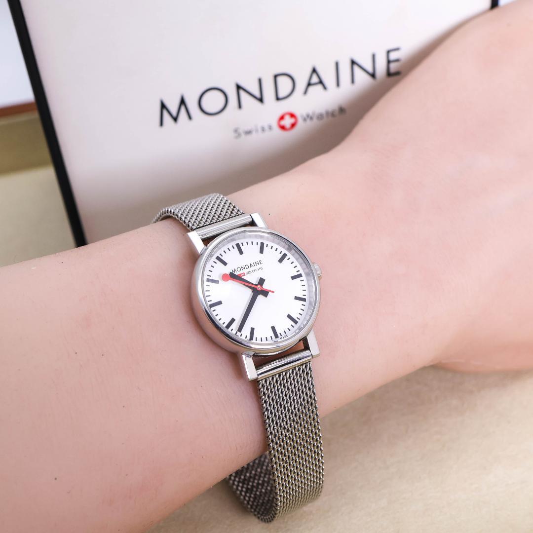 専用 MONDAINE 腕時計 エヴォ 25mm メッシュブレス 外箱 1993